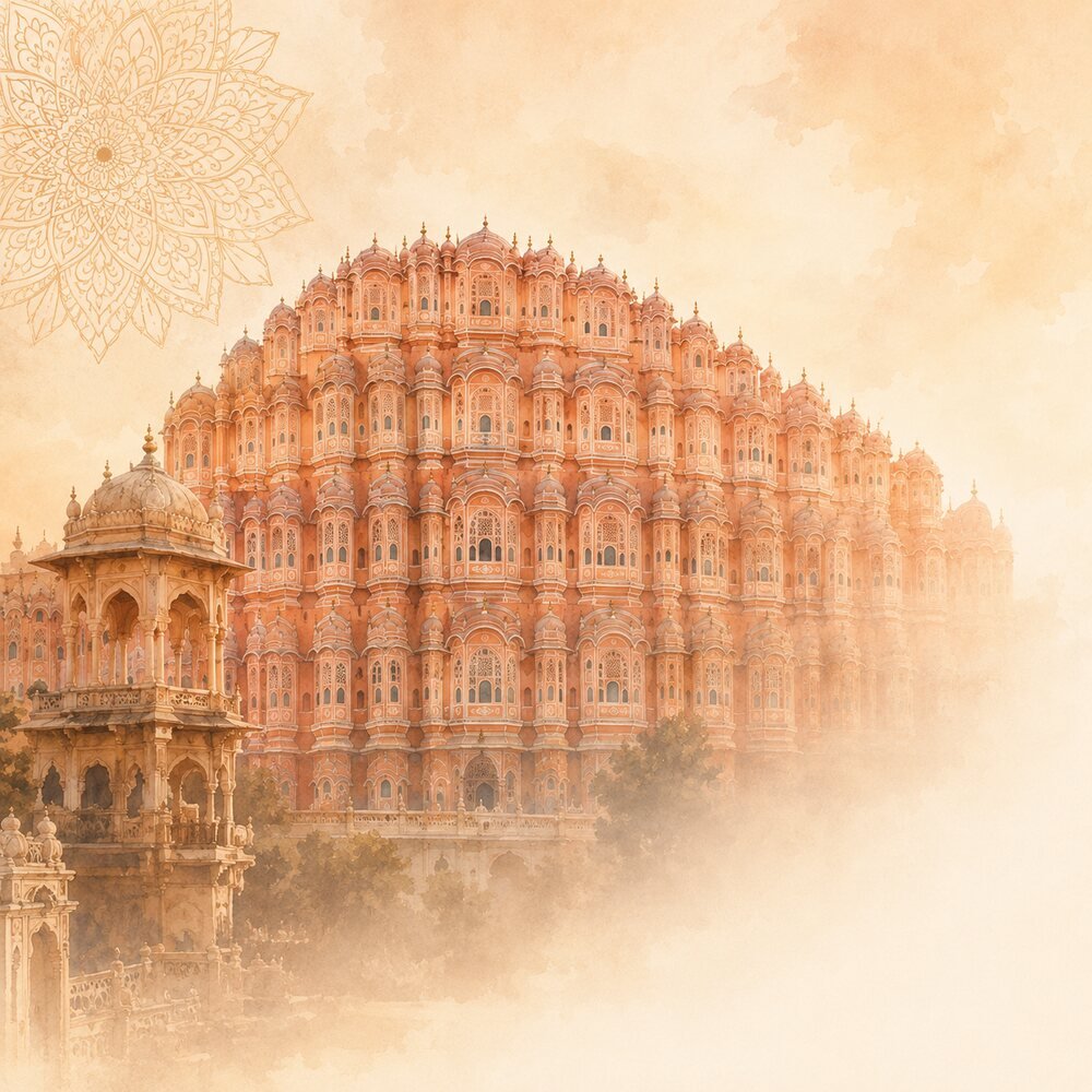 Hawa Mahal heritage artwork